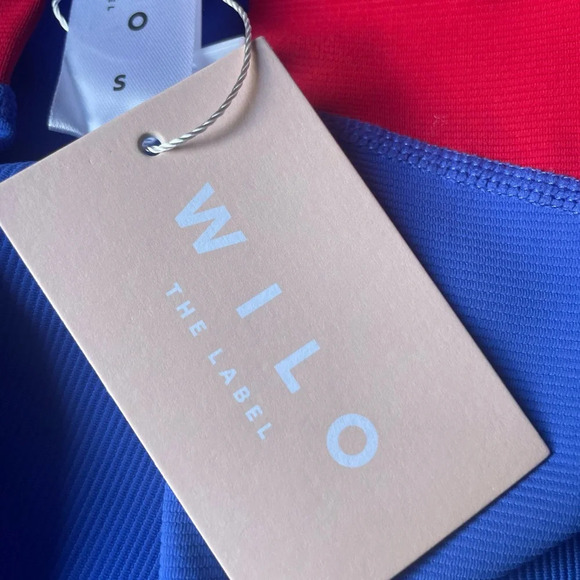 Wilo The Label Pants - Wilo Bike Shorts NWT size Small in Blue and Red